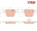 Bremsbelagsatz, Scheibenbremse COTEC TRW GDB1727 für BMW 5er