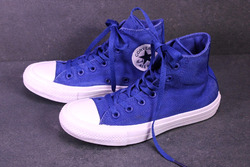 Converse All Star Chuck Taylor II HI Unisex Sneaker Gr. 37 blau weiß Canvas BC22