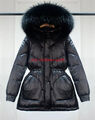 Winter jacke Damen Daunen jacke steppjacke Mantel Echt Fellkragen Kapuze Mantel