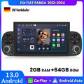 7" Für FIAT PANDA 2012-2024 Carplay Android13 Autoradio GPS SWC NAVI DAB+ 2+64GB