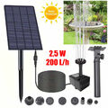 Solar Teichpumpe Brunnenpumpe Gartenbrunnen Miniteich Brunnen Solarpumpe 2.5W 5V