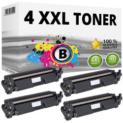 4 XXL TONER für HP CF217A 17A LaserJet Pro M102a M102w M130fn M130fw M132snw