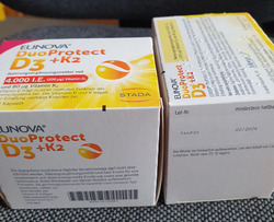 2 Packungen EUNOVA DuoProtect D3+K2 4000 I.E./80 µg Kapseln 90 ST PZN 14133561