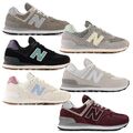 New Balance Damen Wildleder Sneakers Sportschuhe Freizeitschuhe Low-Top WL574