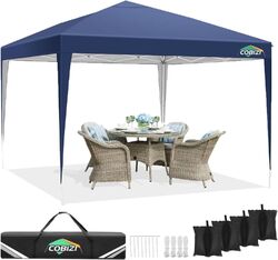 3x3m Wasserdicht Stabil Faltpavillon Pop up Gartenpavillon Partyzelt Bierzelt