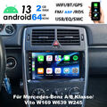 64G Autoradio Für Mercedes-Benz A/B Klasse/Vito W169 W639 W245 GPS Nav Android13