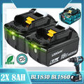 2x 18V/8,0Ah für Makita Akku BL1860B 197422 194204 BL1850 BL1830 Ersatzbatterie