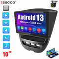 1+32G Carplay Android 13 Autoradio KAM Für Toyota Aygo Peugeot 107 Navi WIFI BT