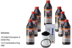 LIQUI MOLY Top Tec ATF 1200 7L MAHLE Getriebeölfilter für VW Tiguan 2.0 TDI