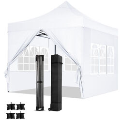 Pavillon 3x3m Wasserdicht Faltpavillon Pop Up Partyzelt Gartenzelt UV Schutz