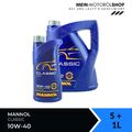 Mannol Classic 10W-40 VW Mercedes Renault Peugeot 5+1 Liter = 6 Liter