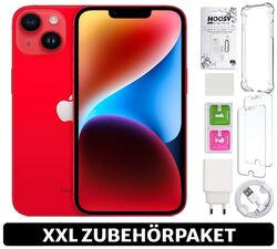 Apple iPhone 14 - 128 256 512GB - Schwarz Weiß Violett Blau Rot - XXL Starterset