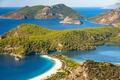 Wandbild: Ölüdeniz-Lagune im Meer, Landschaftsansicht des Strandes, Türkei [...]