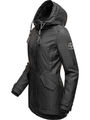 Damen Winter Jacke Kurz Mantel Parka Kapuze Lindraa Black M