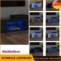 TV Schrank mit LED Leuchten 90x39x30cm HiFi Lowboard mehrere Auswahl vidaXL