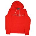 TOMMY HILFIGER Sweatshirt Pullover Kapuzensweatshirt Gr M Rot unisex Kapuze TOP