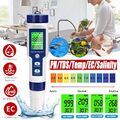 5in1 PH Wert Wasser Messgerät Digital Messer Tester Aquarium Pool Prüfer pH 0~14