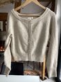 ❤️H&M Damen Pullover Gr. S beige/creme/sand mit Zierknöpfen