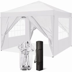 Pavillon 3x3m Faltpavillon Wasserdicht Pop~Up Gartenzelt Partyzelt Faltbar Zelt