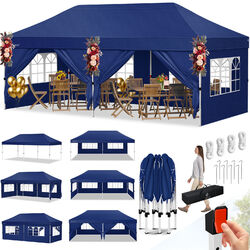 KESSER® Partyzelt 6x3m Pavillon Gartenzelt Pop-Up Faltpavillon Fest Zelt UV50+