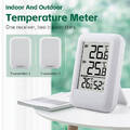 Elektronisches Digitales LCD-Thermometer Hygrometer Innen- und Außenthermometer