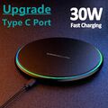 30w Wireless Charger Induktive Ladegerät Ladestation Für Apple Iphone/samsung