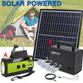 Solar Radio Notfall Kurbelradio 4000mAh Akku mit LED Lampe/Tragbar Power Station