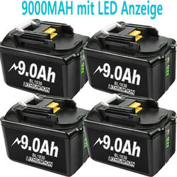 10X 9000mAh Akku Für Makita 18V 6.0Ah BL1860B BL1850 BL1840 BL1830 Ersatzakku DE