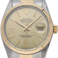 ROLEX Datejust Herrenuhr antik 16013(R) K18YG/Edelstahl Herrenuhr ...