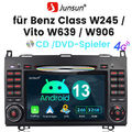 Android 13 Autoradio GPS CD Mercedes A/B Klasse W169 W245 Sprinter Viano Crafter