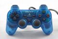 Original Sony PlayStation 1 Controller (Dualshock) Blau Transparent PS1