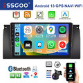 9" Android 13 Autoradio Für BMW 5er E39 X5 E53 E38 4+64G CarPlay GPS NAVI Kamera