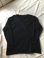 Leichter warmer Cashmere Strickpullover relaxed V-Ausschnitt blau 40/42 Kaschmir