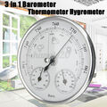 3 IN 1 Thermometer Hygrometer Barometer Analoges Wandhängendes Wetterstation DE