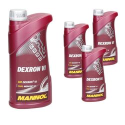 4 x 1 Liter MANNOL Dexron VI Automatik Getriebeöl für Opel MB 236.14