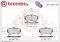 Brembo P11012 Bremsbelagsatz für Scheibenbremse Bremsbelagsatz für Chrysler 