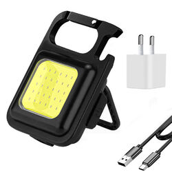 COB LED Schlüsselanhänger Licht Typ-C USB wiederaufladbar 500 mAh für Outdoor Ca