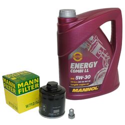 5L MANNOL Energy Combi LL 5W-30 Longlife MANN Ölfilter Audi A2 A3 VW POLO GOLF4