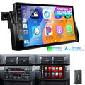 Autoradio 64G Android 13 DAB+ Für 3er BMW E46 318 320 GPS NAVI WiFi Carplay Auto