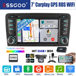 2+32G Autoradio DAB+ Carplay Für Audi A3 8P 2003-2012 Android 13 GPS RDS +Kamera