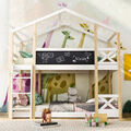 Hochbett Etagenbett Kinderbett 90x200cm Spielbett Jugendbett Hausbett mit Treppe