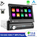 Mit DAB+ Android 13 7" Autoradio 1Din MP5 GPS Navi Carplay BT WIFI USB FM AUX-in