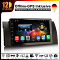 64GB 8-Kern Android Auto 12 Autoradio für BMW 5er E39 X5 E53 GPS Navi RDS DSP BT