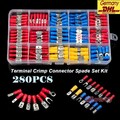 280 tlg Kabelschuhe Sortiment Box Auto KFZ Ring Steckverbinder Flachstecker Set