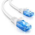 deleyCON 5m CAT6 Patchkabel Netzwerkkabel Ethernet LAN DSL Kabel Weiß