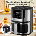 Heißluftfritteuse Backofen Dörrautomat Grill Heissluftfritteuse Air Fryer 6L 