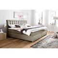 Boxspringbett Designerbett Kunstleder Stoff Hotelbett 160/180/200x200cm 8 Farben