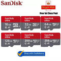 SanDisk Ultra Micro SD 32GB 64GB 128GB Class 10 SDHC SDXC Speicherkarte & Adapter