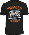 Motorrad Bike Shirt - Biker werden nicht,  grau das ist Chrom   S - XXXXL