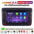 Android 13 Autoradio CarPlay 3+32GB GPS Navi Für VW Golf 5 6 Plus Touran Passat